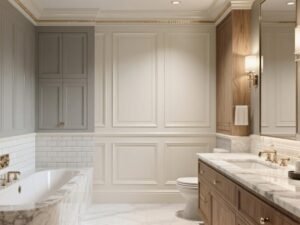 Elegant Bathroom Wall Paneling