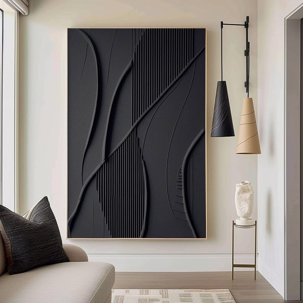 Black Wall Painting Ideas