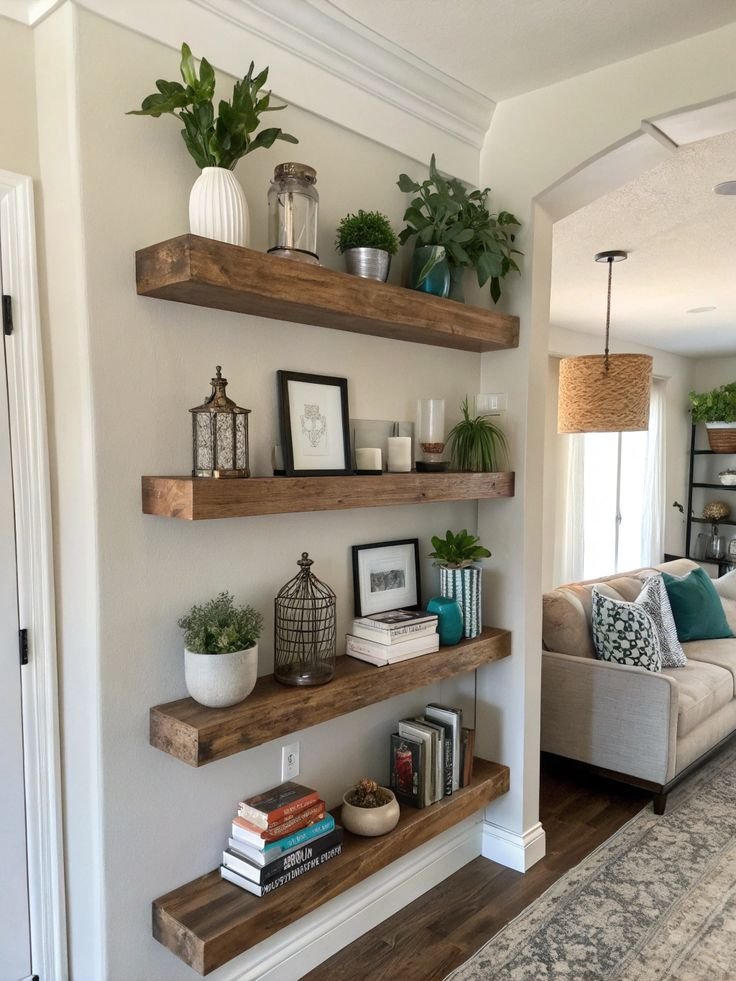 Entryway Shelves