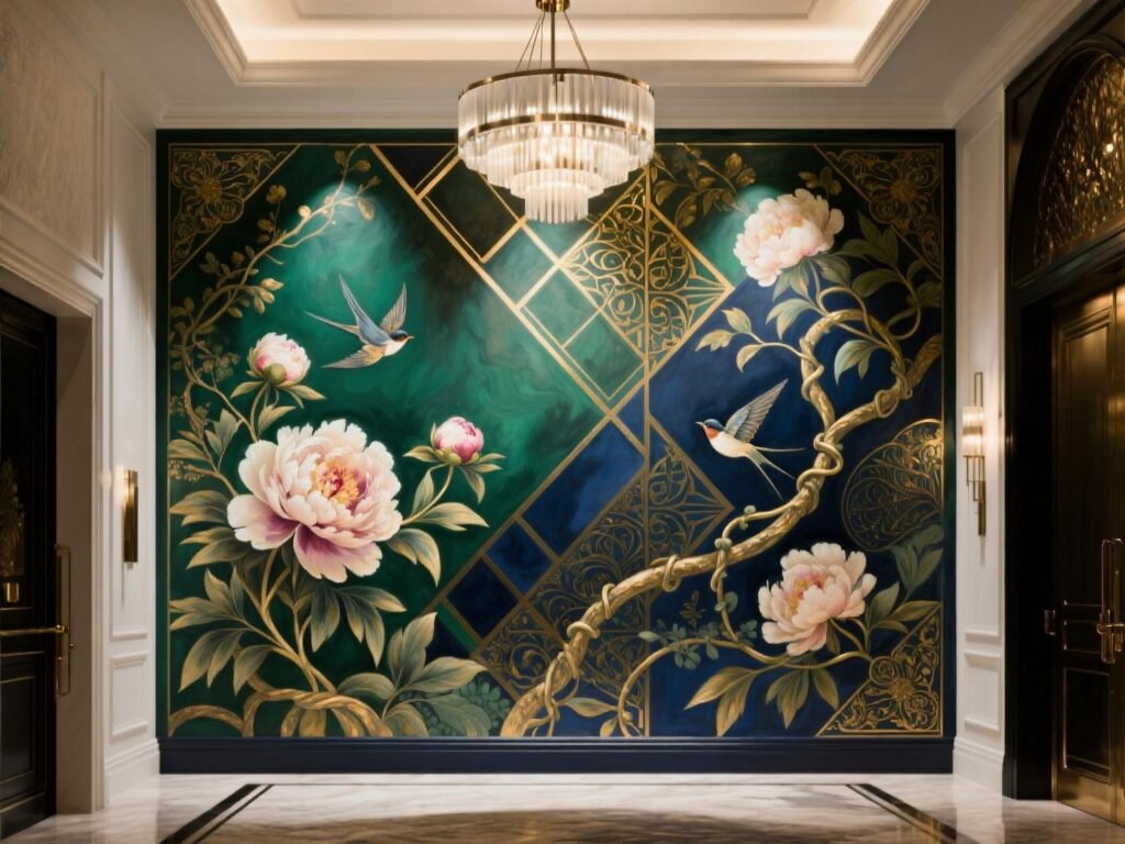 Stunning Entrance Wall Painting Ideas