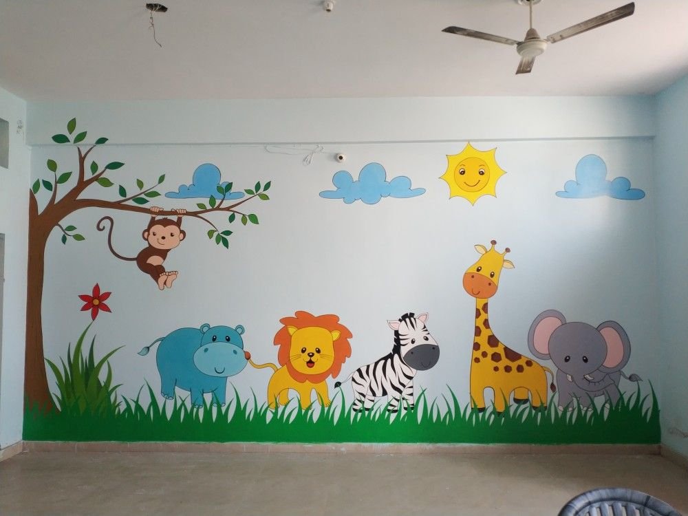 Preschool Wall Painting Ideas