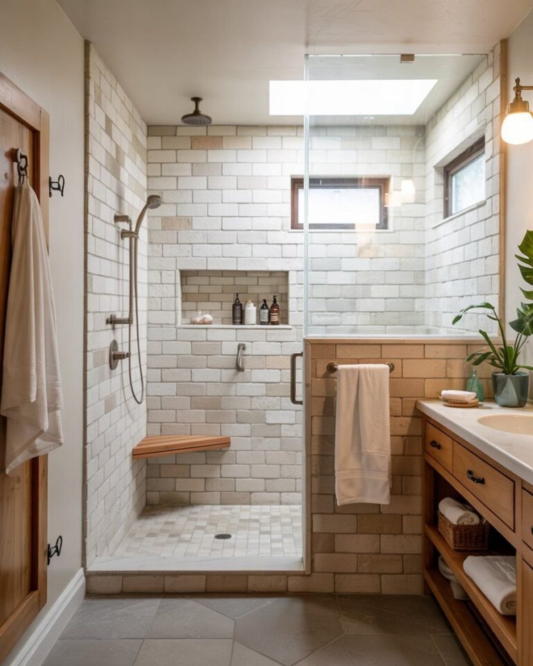 Elegance Modern Farmhouse Bathroom Shower Ideas