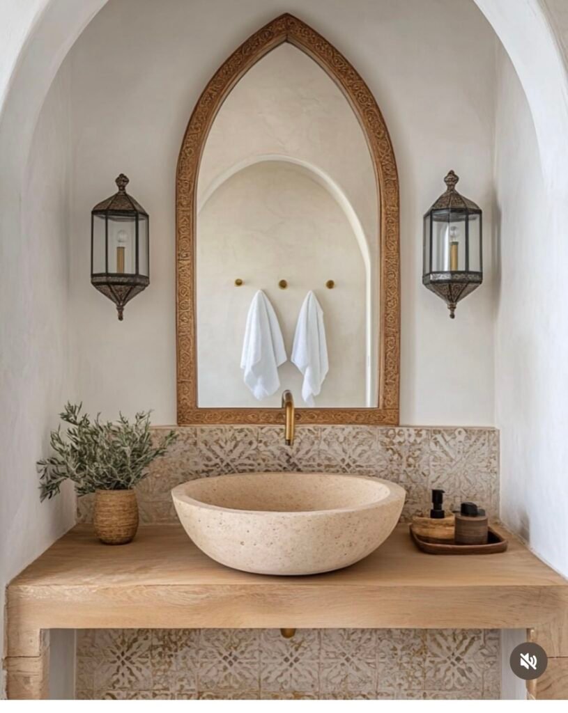 Coastal Farmhouse Bathroom Idea