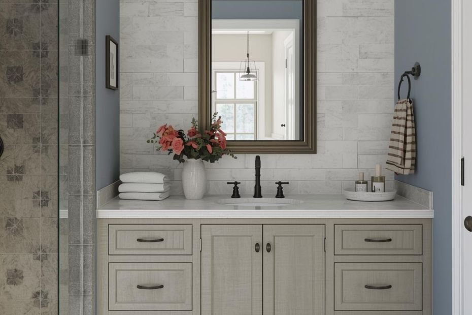 farmhouse bathroom mirror ideas