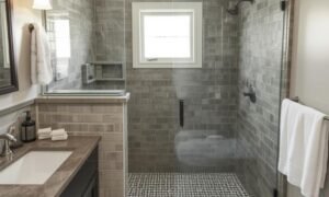 farmhouse bathroom shower ideas
